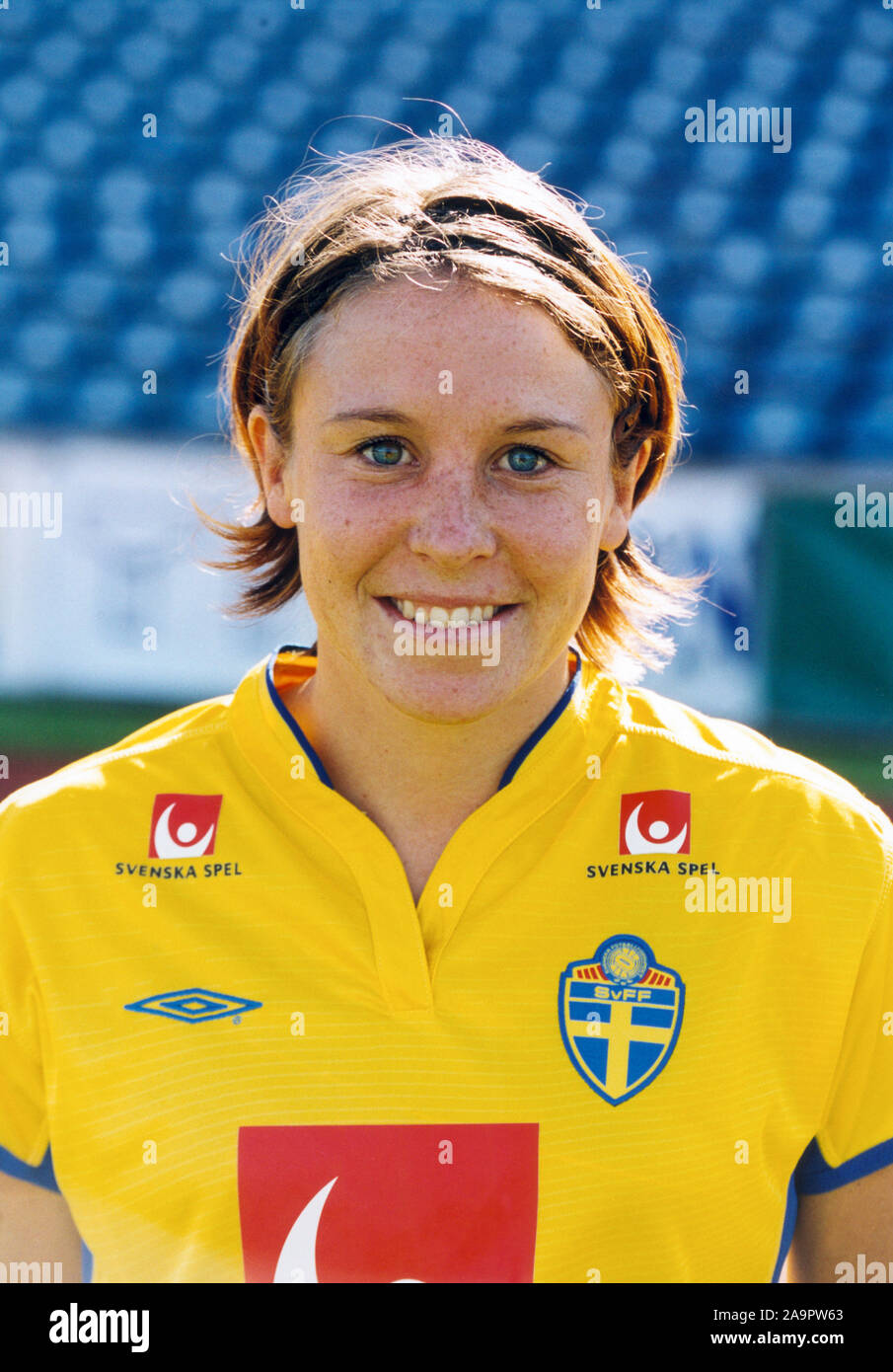 Hanna Ljungberg Swedish female footballer in  Umeå IK Stock Photo