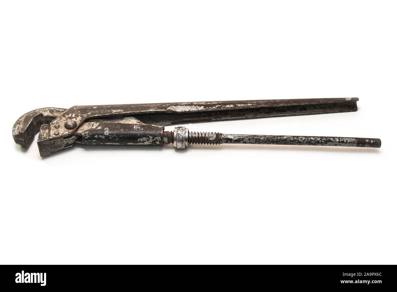 Adjustable wrench isolated on white background Stock Photo