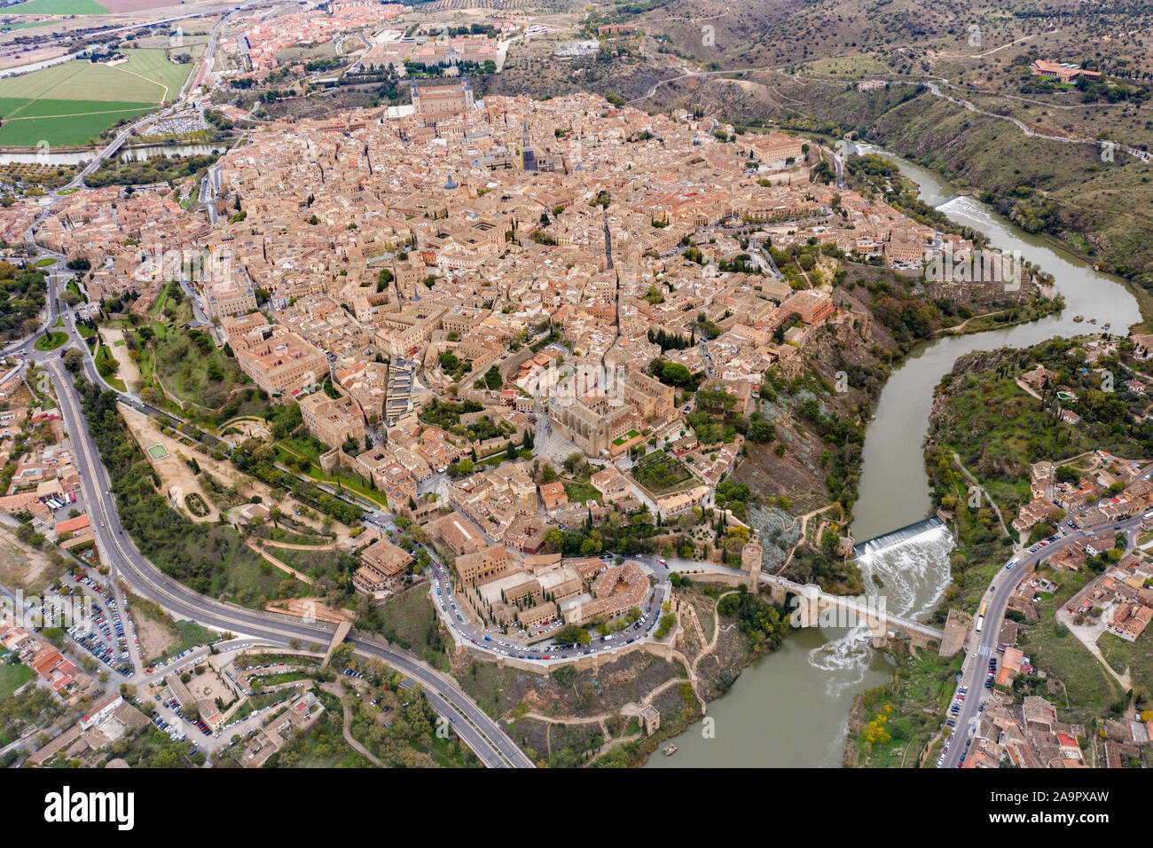 Aerial view of toledo city hires stock photography and images Alamy