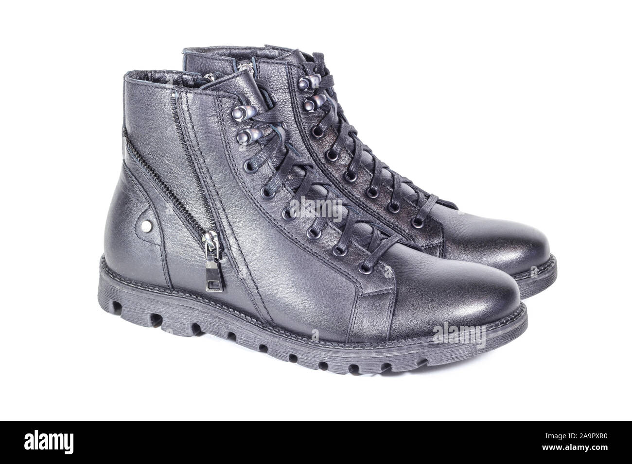 mens black walking boots uk