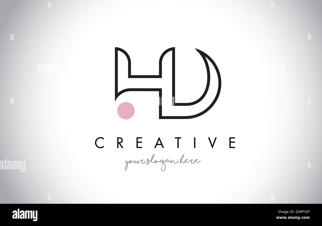 HD Letter Logo Design with Creative Modern Trendy Typography and Black ...