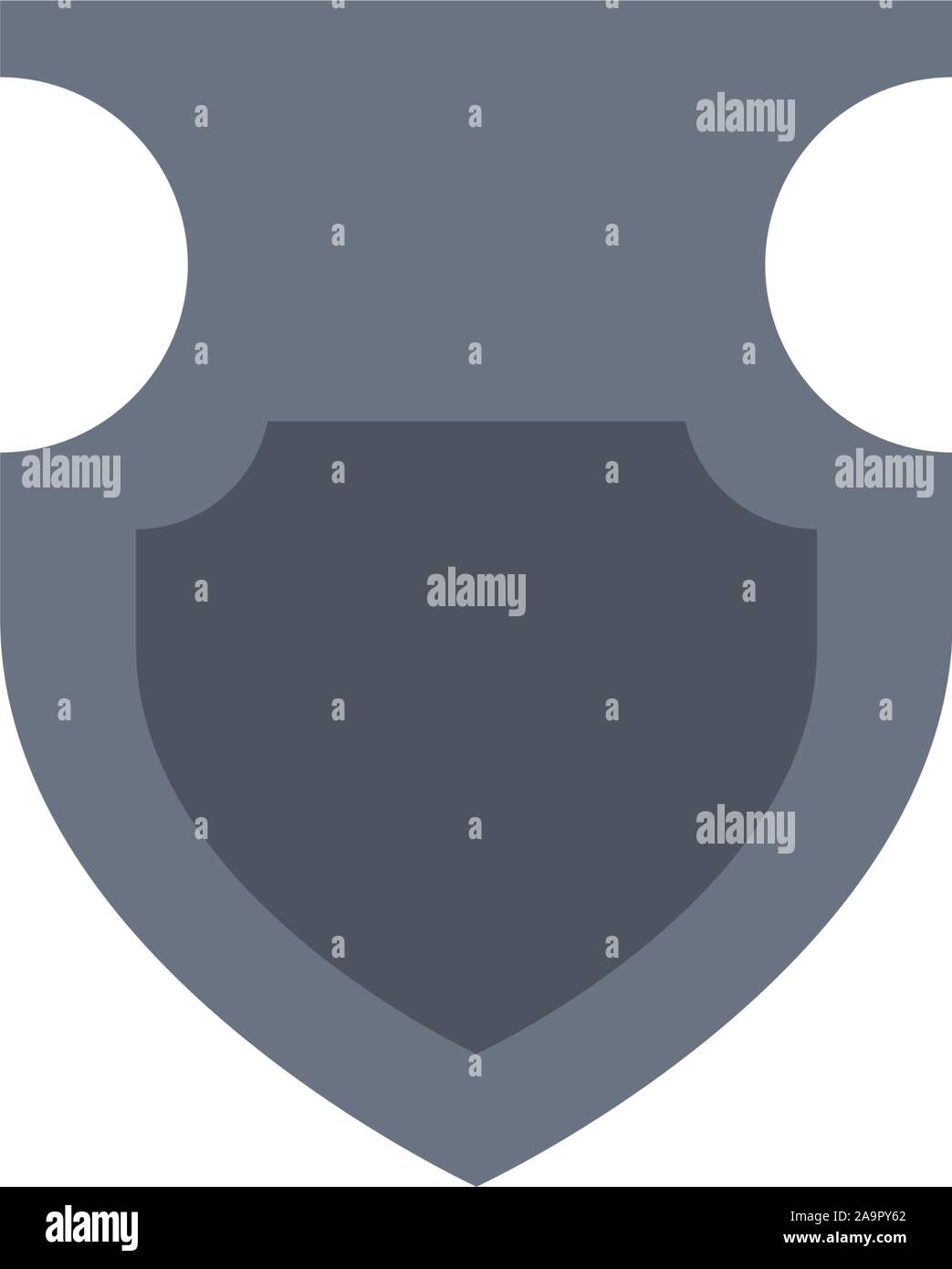 gray shield antique medieval flat design vector illustration Stock ...