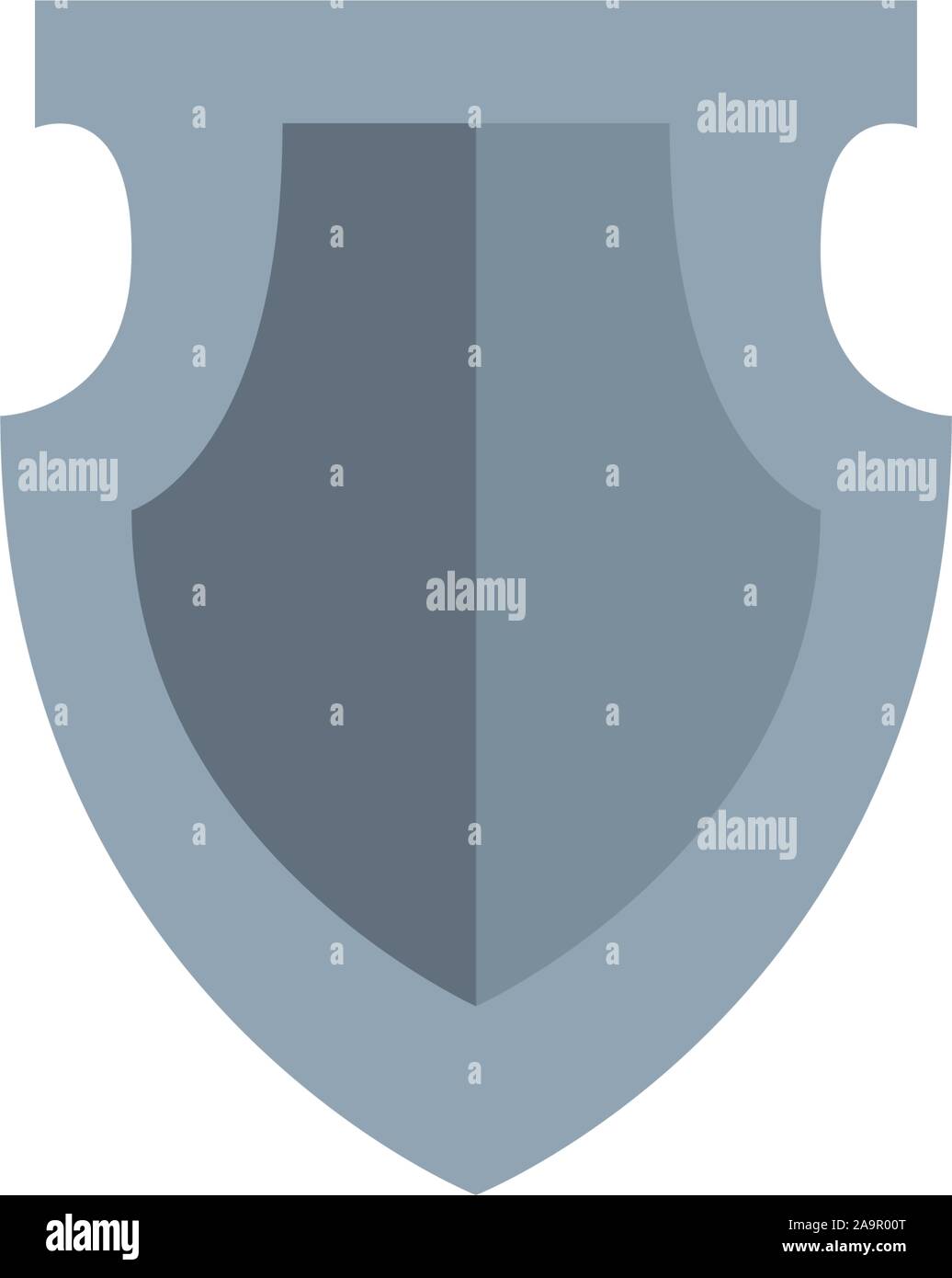 insignia shield antique medieval flat design vector illustration Stock ...