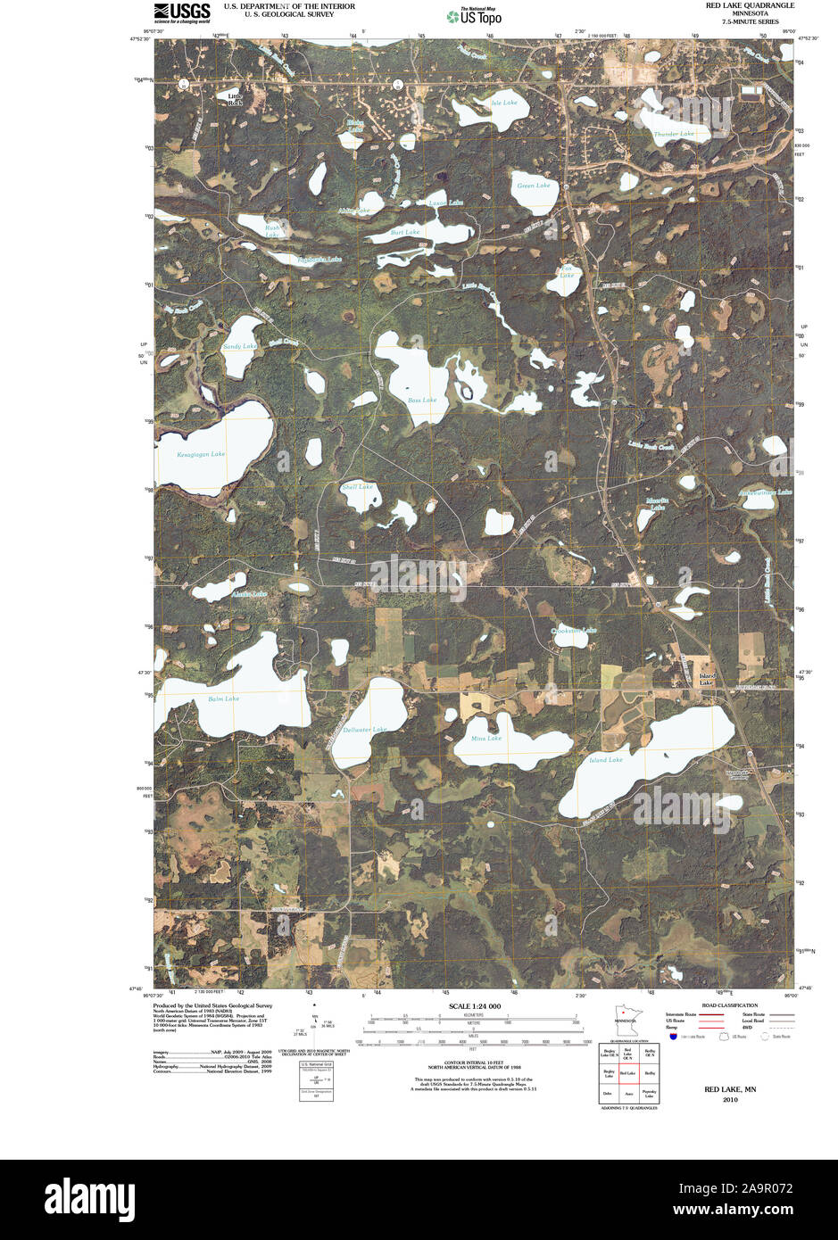 Red lake minnesota map hires stock photography and images Alamy