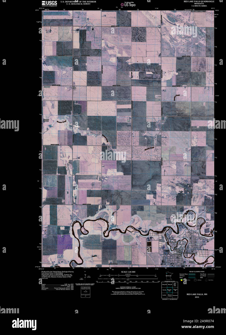 Red lake minnesota map hi-res stock photography and images - Alamy