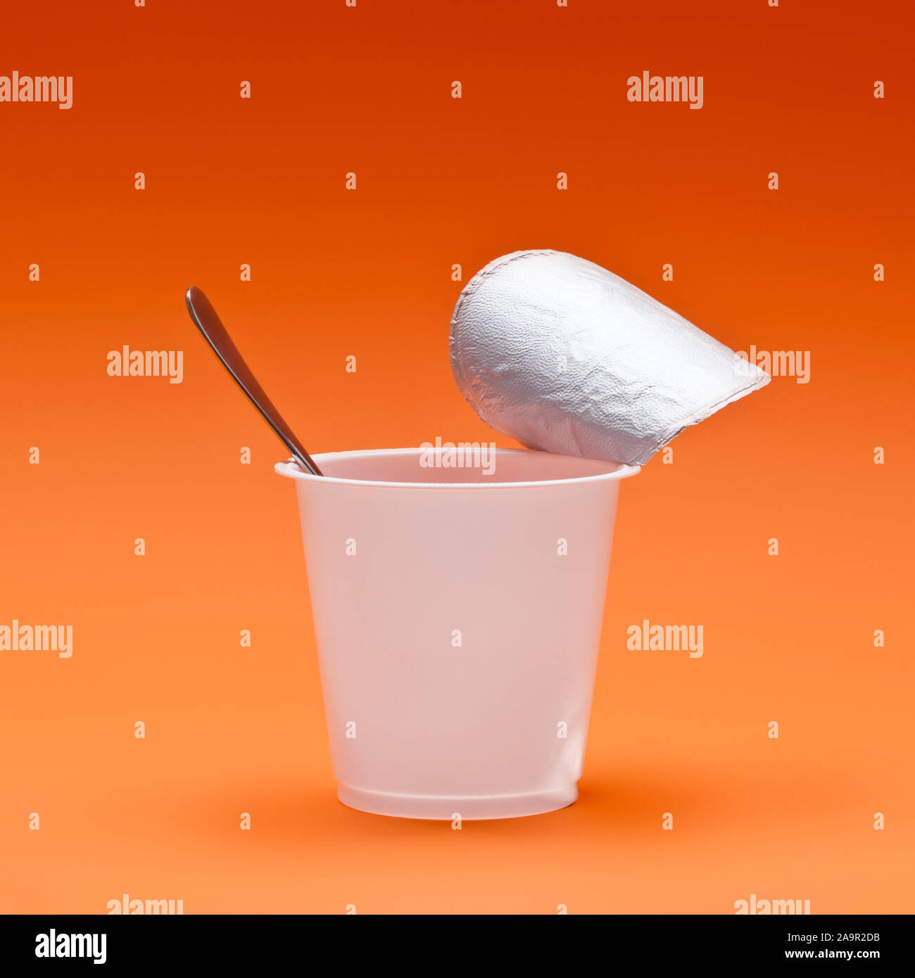 An image of a nice jogurt cup Stock Photo