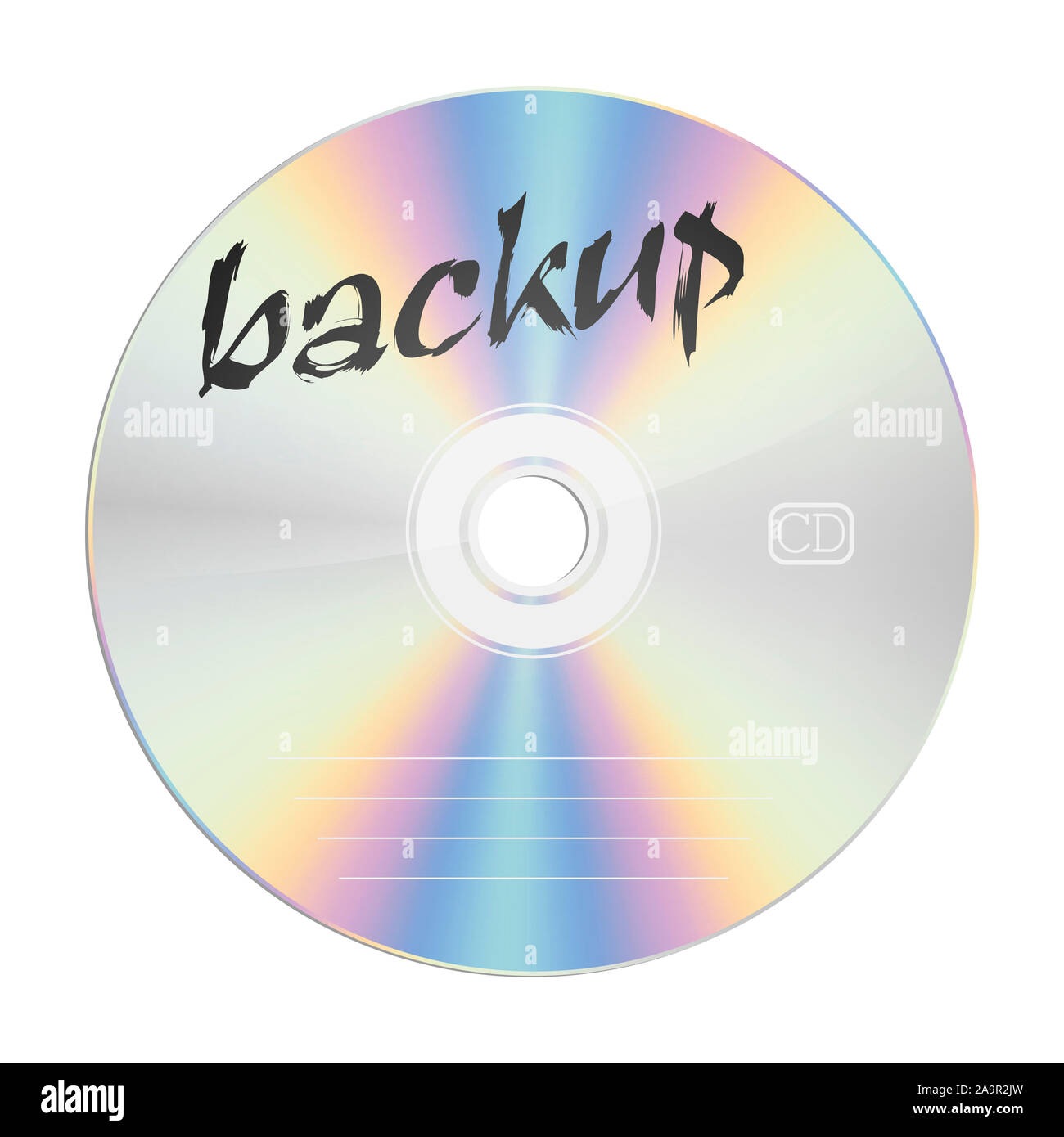 An image of a security compact disc backup Stock Photo