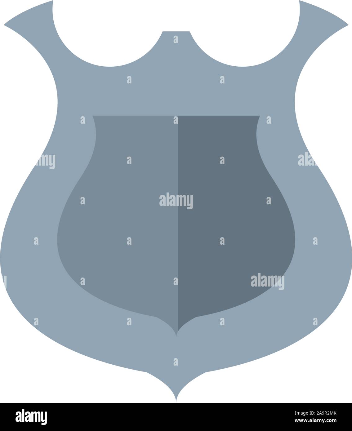 insignia shield antique medieval flat design vector illustration Stock ...