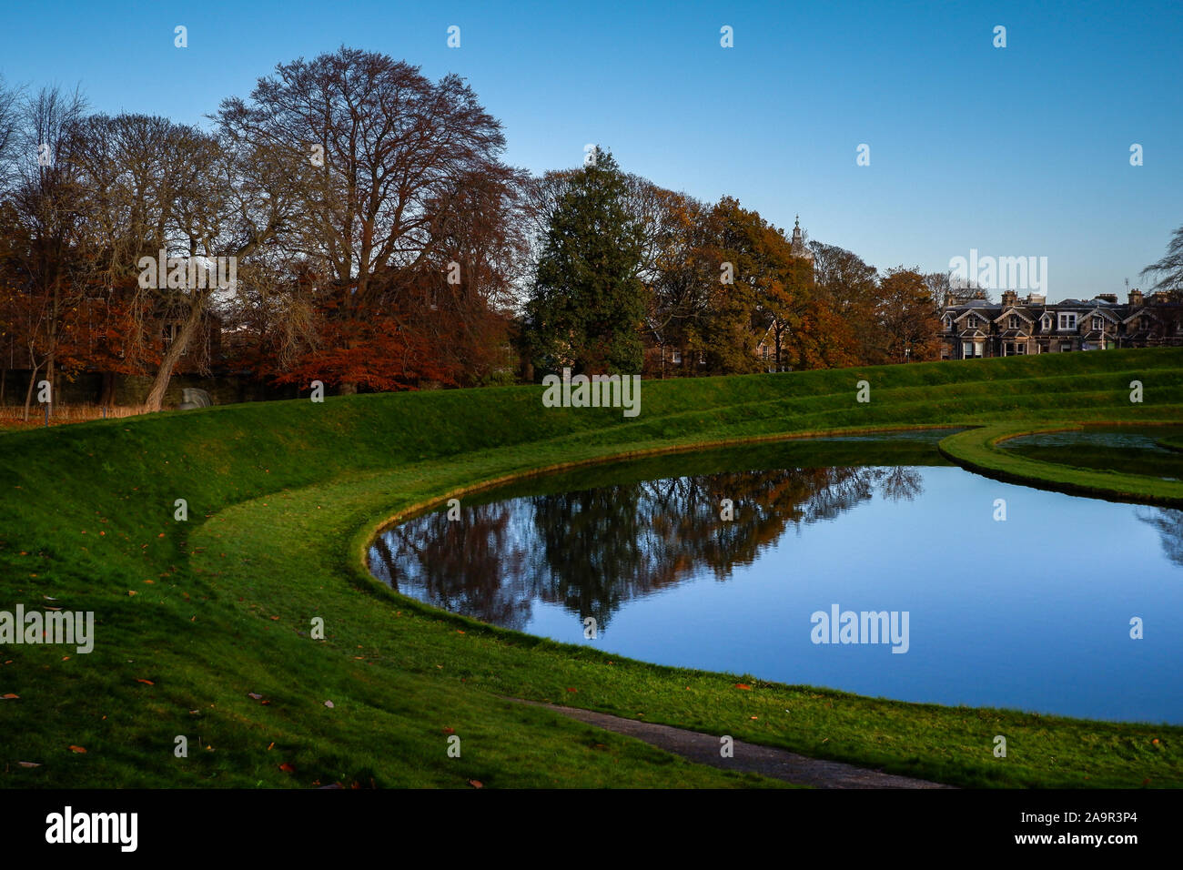 Landform, Charles Jancks,Scottish National Gallery of Modern Art, Edinburgh- Scotland Stock Photo