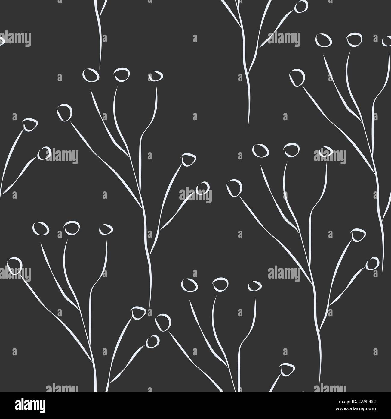 Seamless Winter Pattern with Hand Drawn Winter Elements. Scandinavian ...