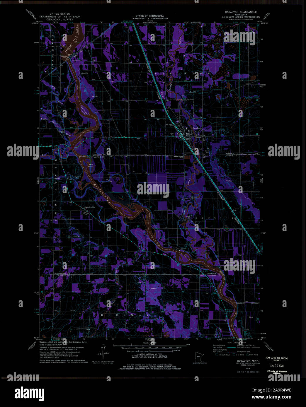 Map of royalton minnesota hires stock photography and images Alamy