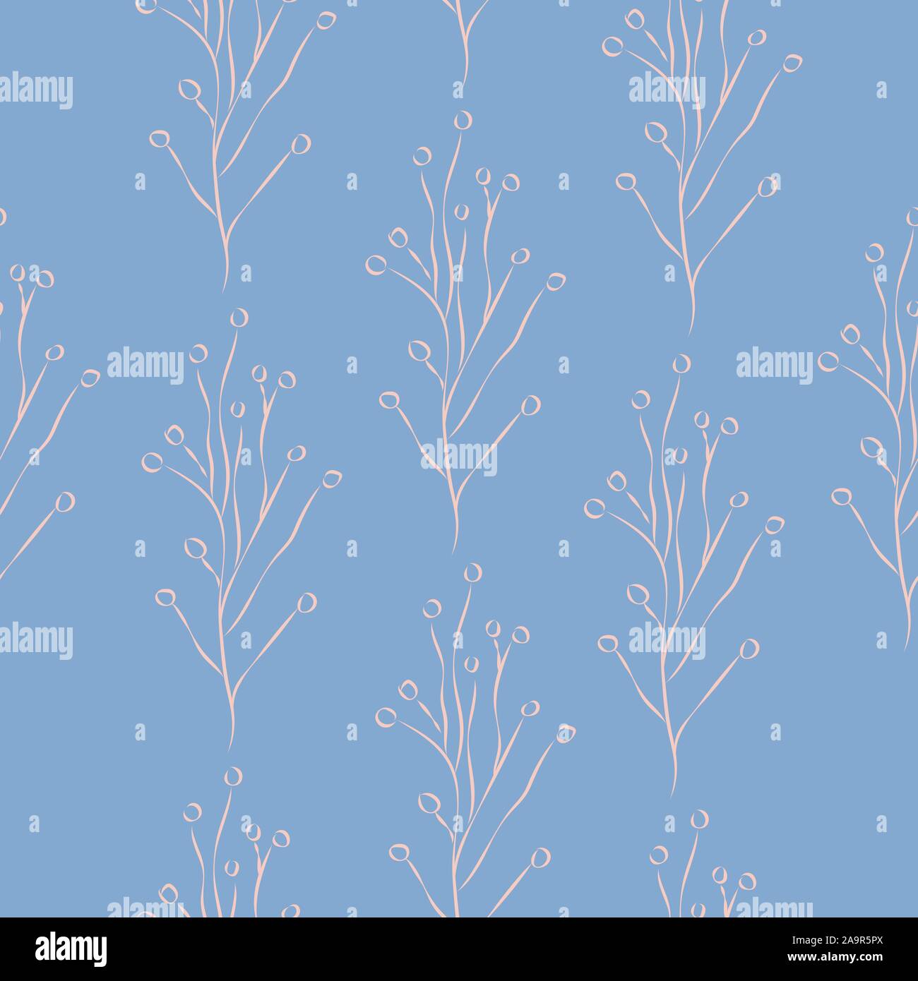 Seamless Winter Pattern with Hand Drawn Winter Elements. Scandinavian ...