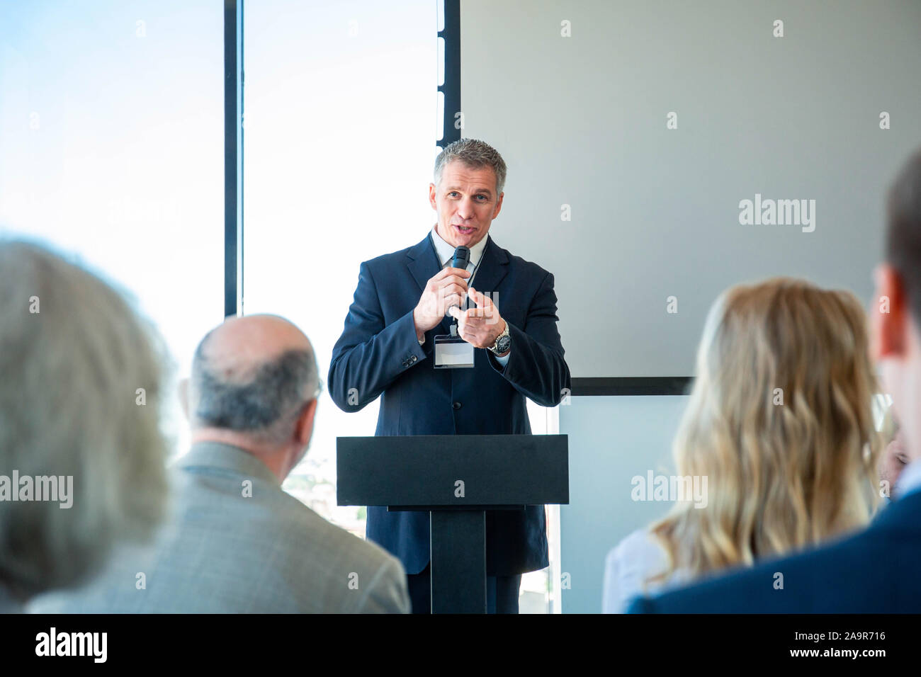 speaker at a conference