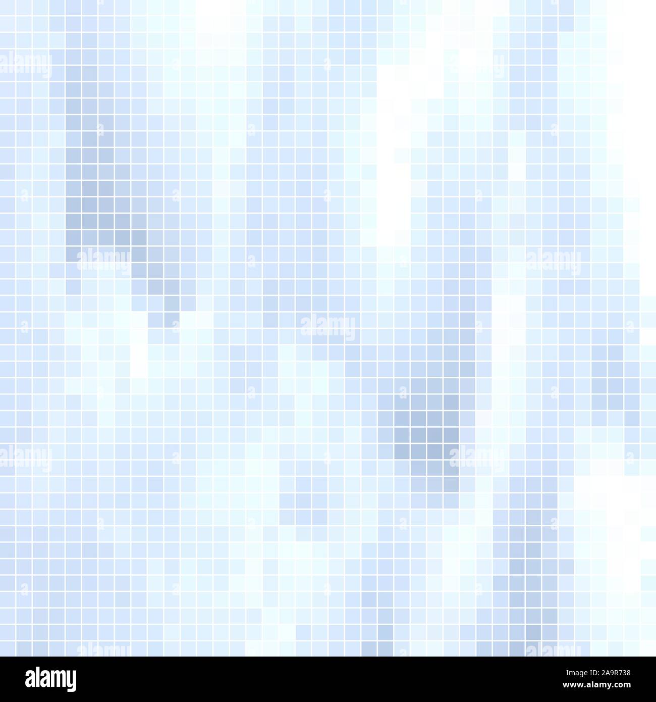 abstract vector square pixel mosaic background - light blue Stock ...