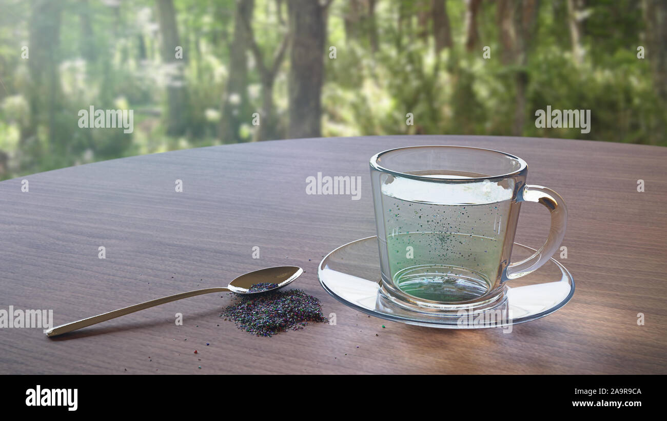 plastic pollution in drinking water, dangerous micro plastics in tea