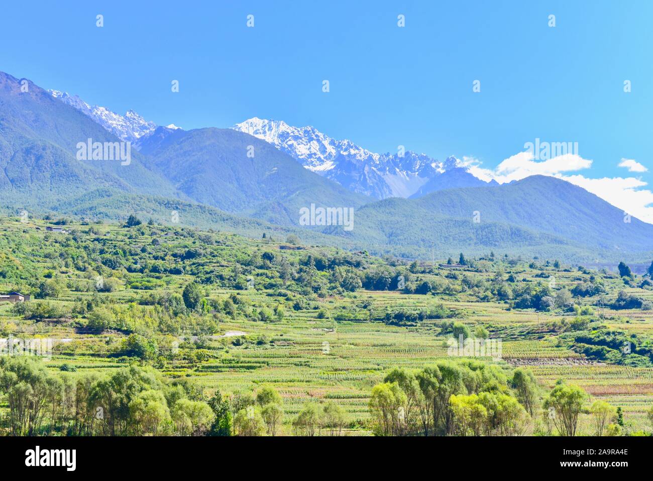 Lush green hills hi-res stock photography and images - Alamy