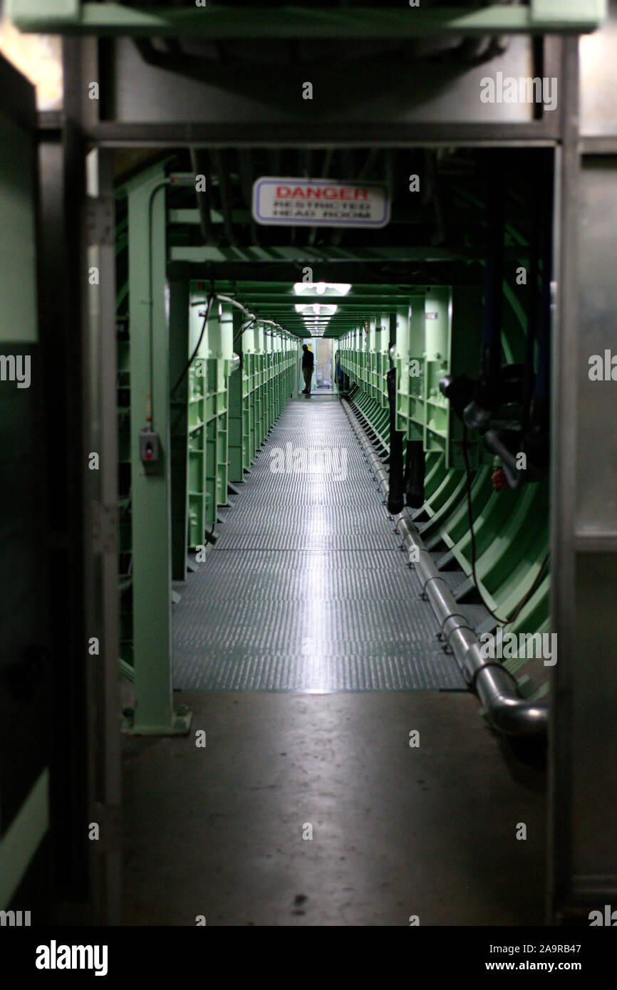 The corridor tunnel between the Command launch center and the Titan II