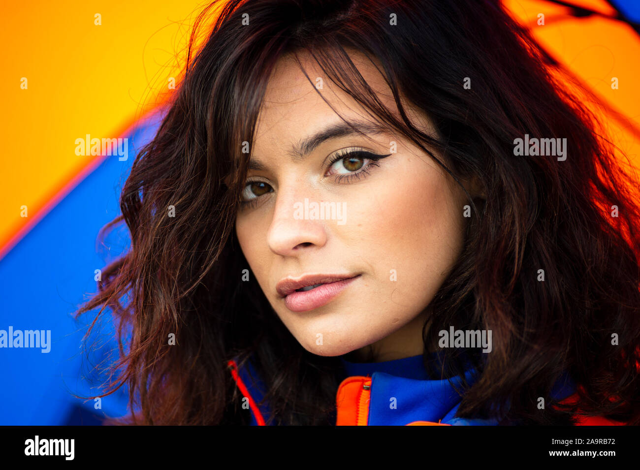 Paddock grid girl hi-res stock photography and images - Alamy