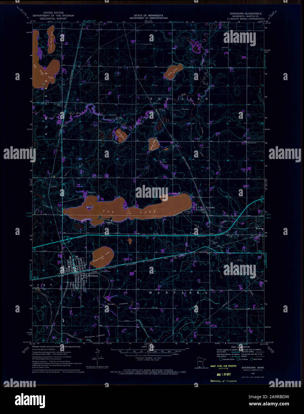 Map of sherburn minnesota hires stock photography and images Alamy