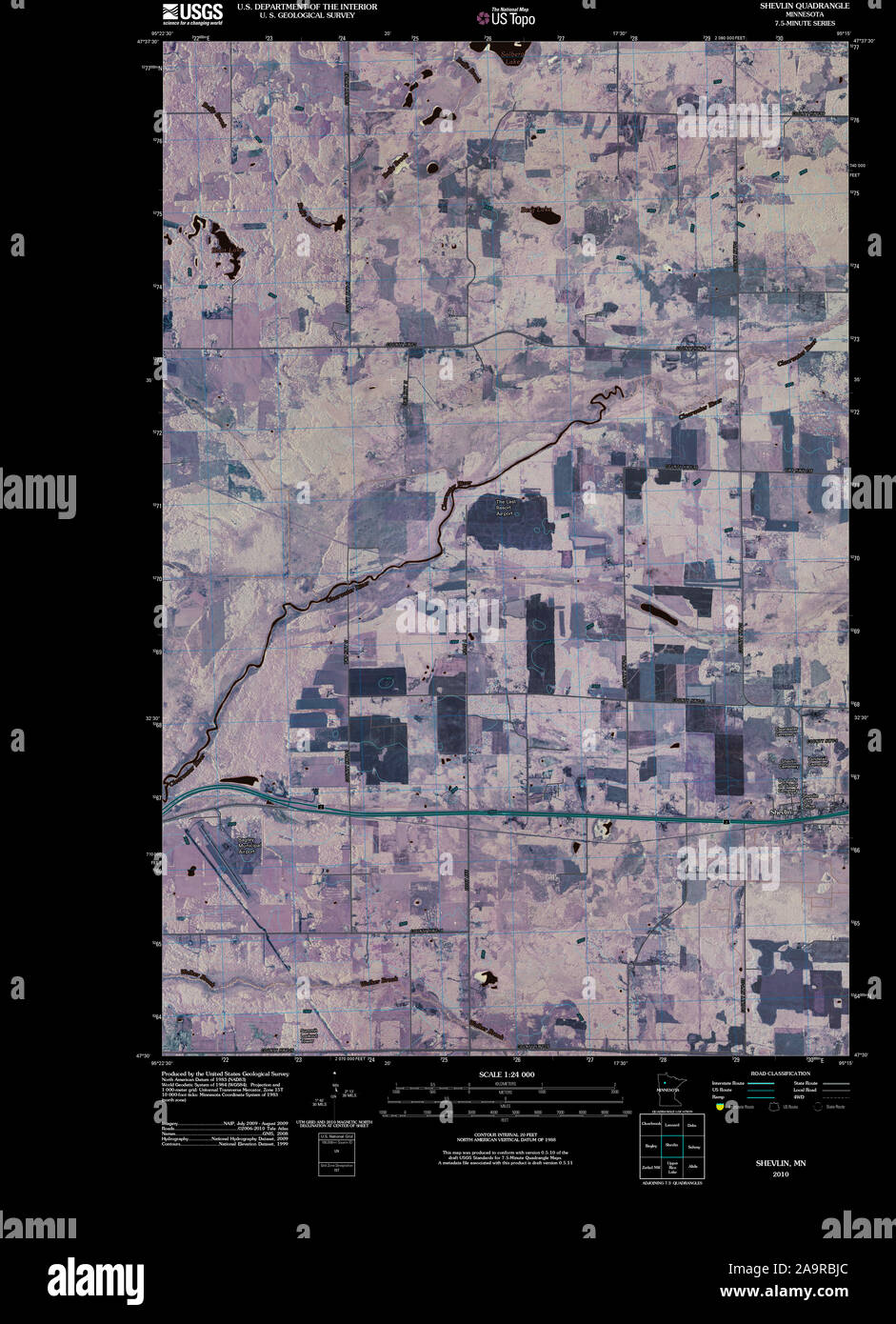 Shevlin minnesota map hires stock photography and images Alamy