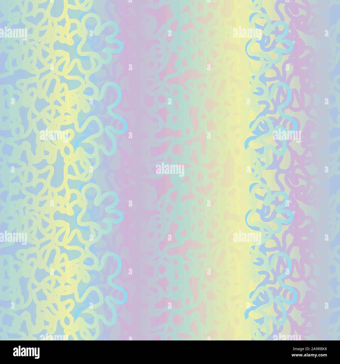 seamless vector abstract textured pattern in girly pastel iridescent gradient Stock Vector