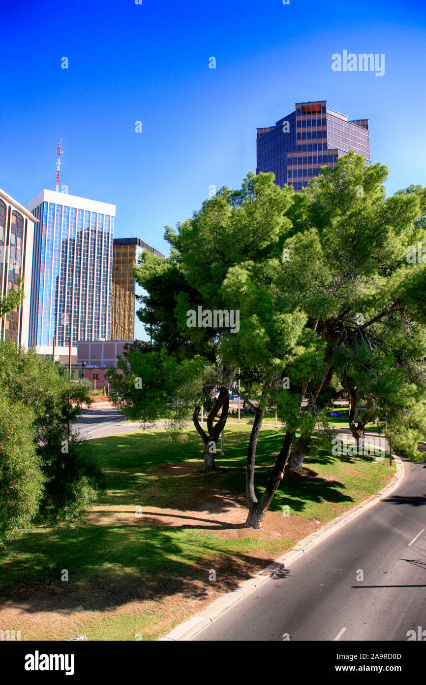 View of W Congress Street in downtown Tucson AZ Stock Photo