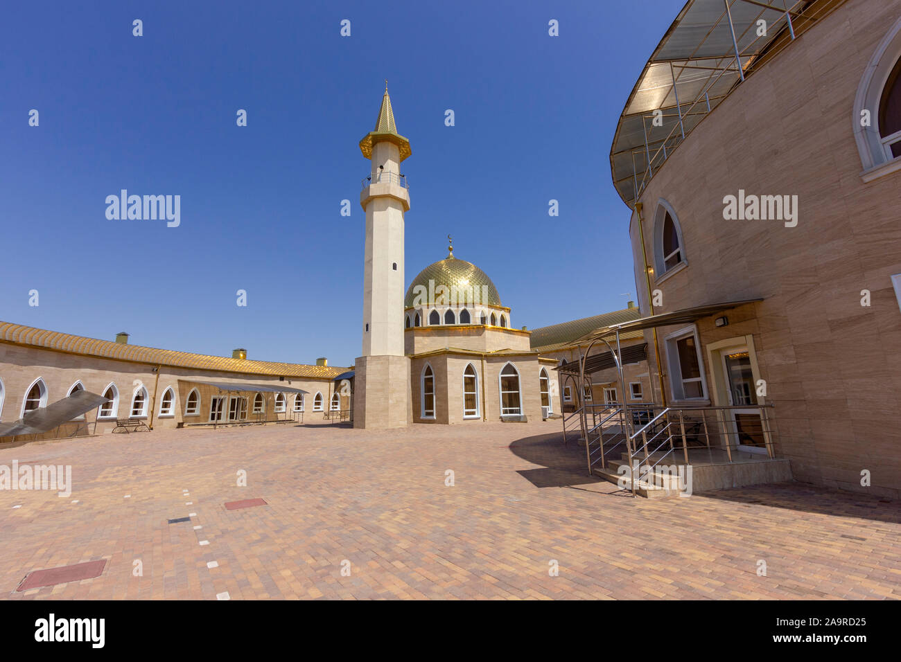 Argun, Chechnya (Chechen Republic), Russia, Caucasus - august, 2019: Madrasah in Grozny - School of Hafiz Stock Photo