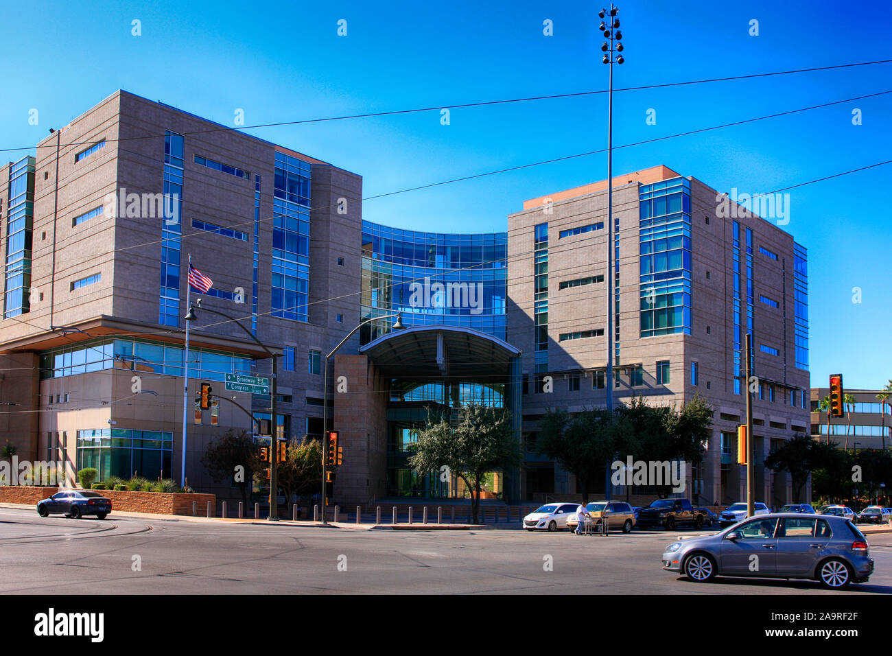 Outside the United States District Court of Arizona building in Tucson Stock Photo