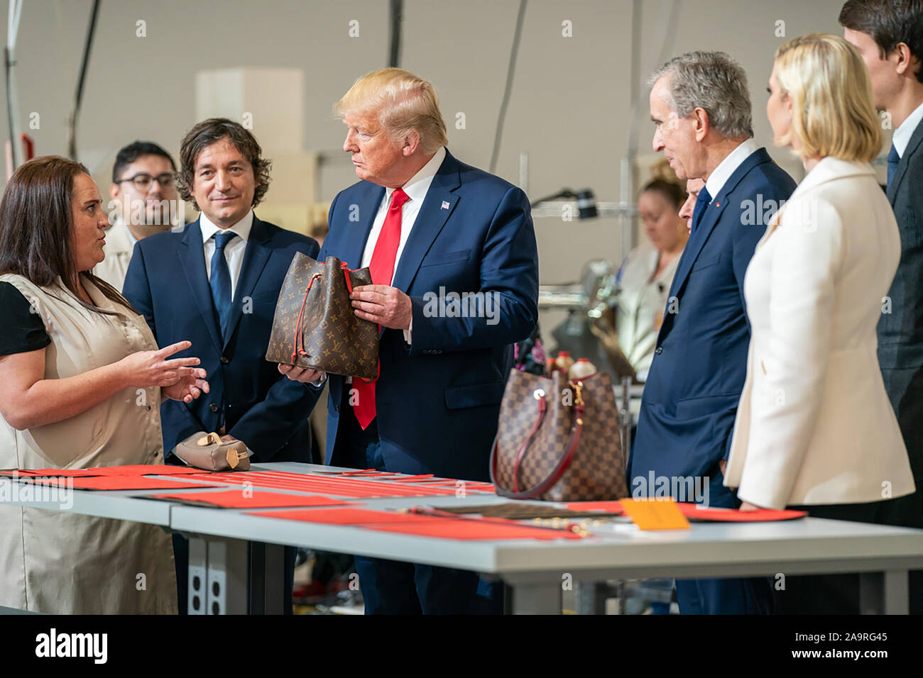LVMH on X: The LVMH Group celebrates the inauguration of the Louis Vuitton  Rochambeau Ranch leather goods workshop in Texas, in presence of United  States President Donald J. Trump, LVMH Chairman &