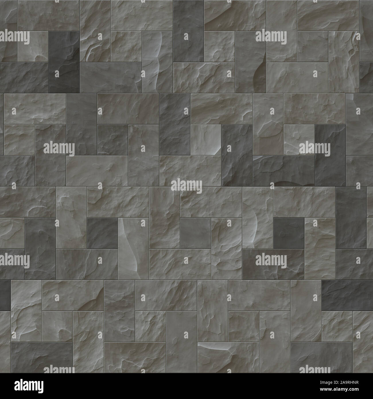 a nice seamless grey slate flooring texture background Stock Photo
