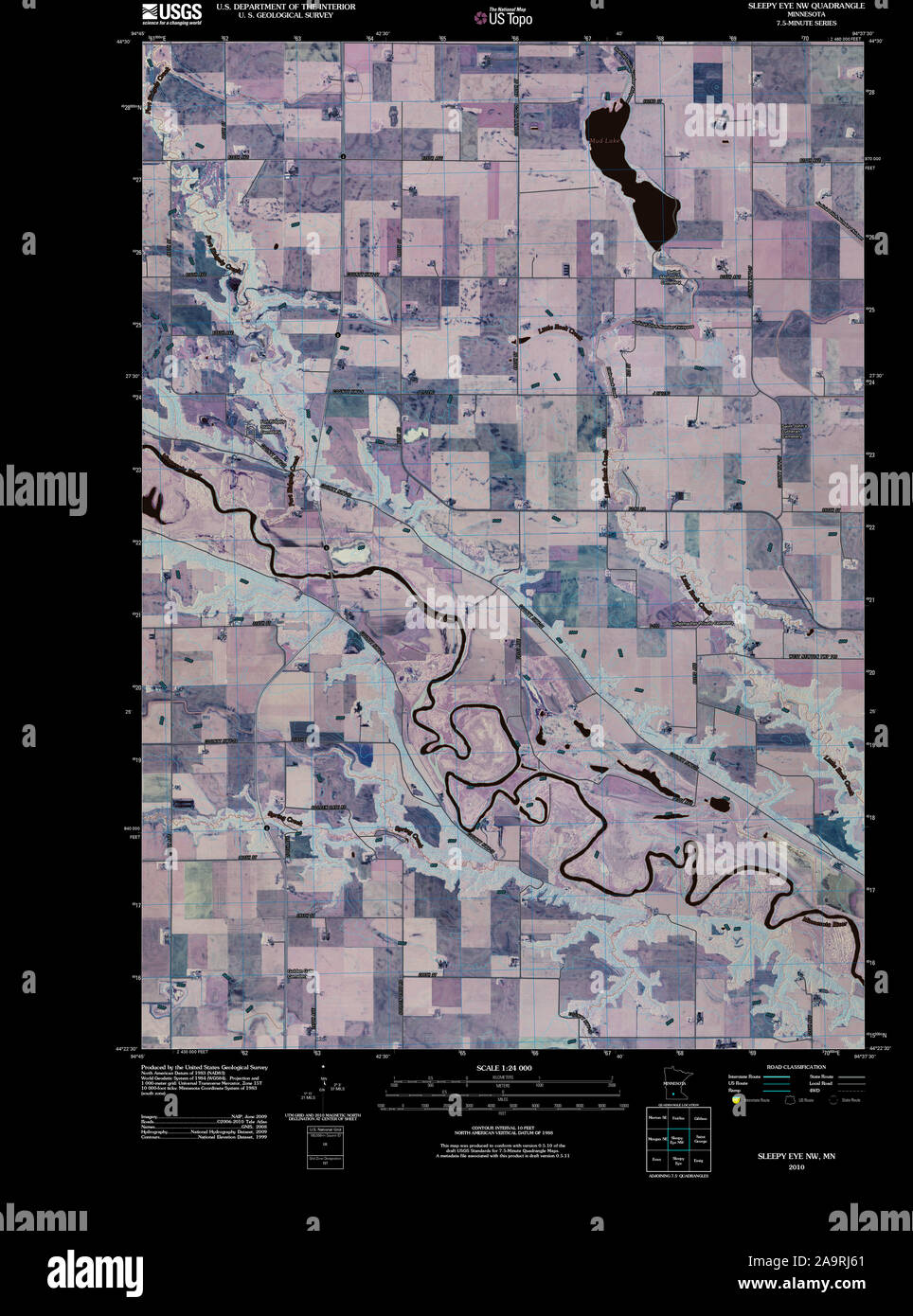 Map of sleepy eye hires stock photography and images Alamy
