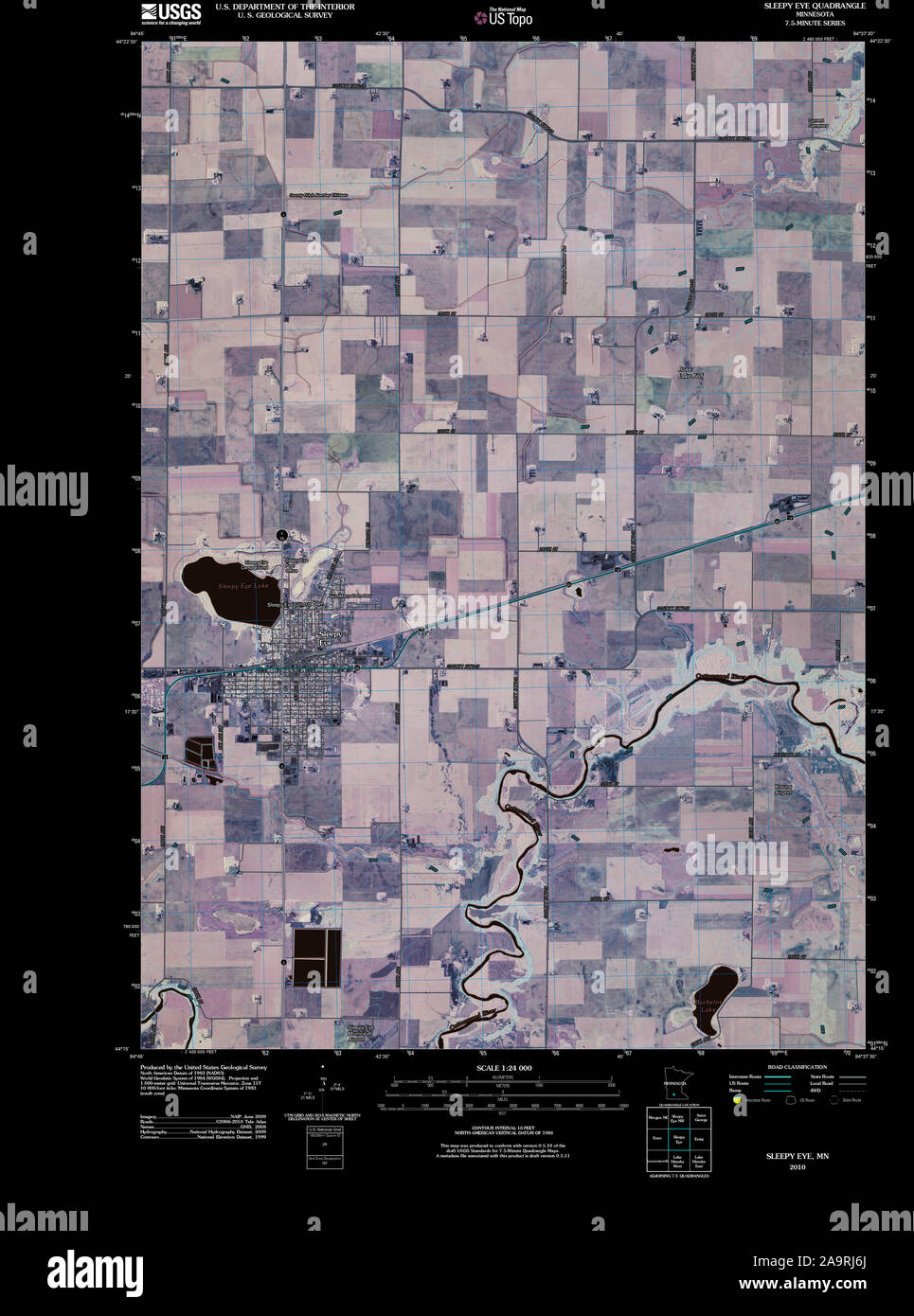 Map of sleepy eye hires stock photography and images Alamy