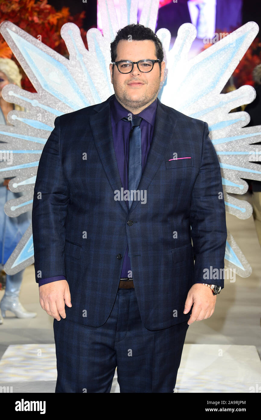 Josh Gad attending the European premiere of Frozen 2 held at the BFI South Bank, London. Stock Photo