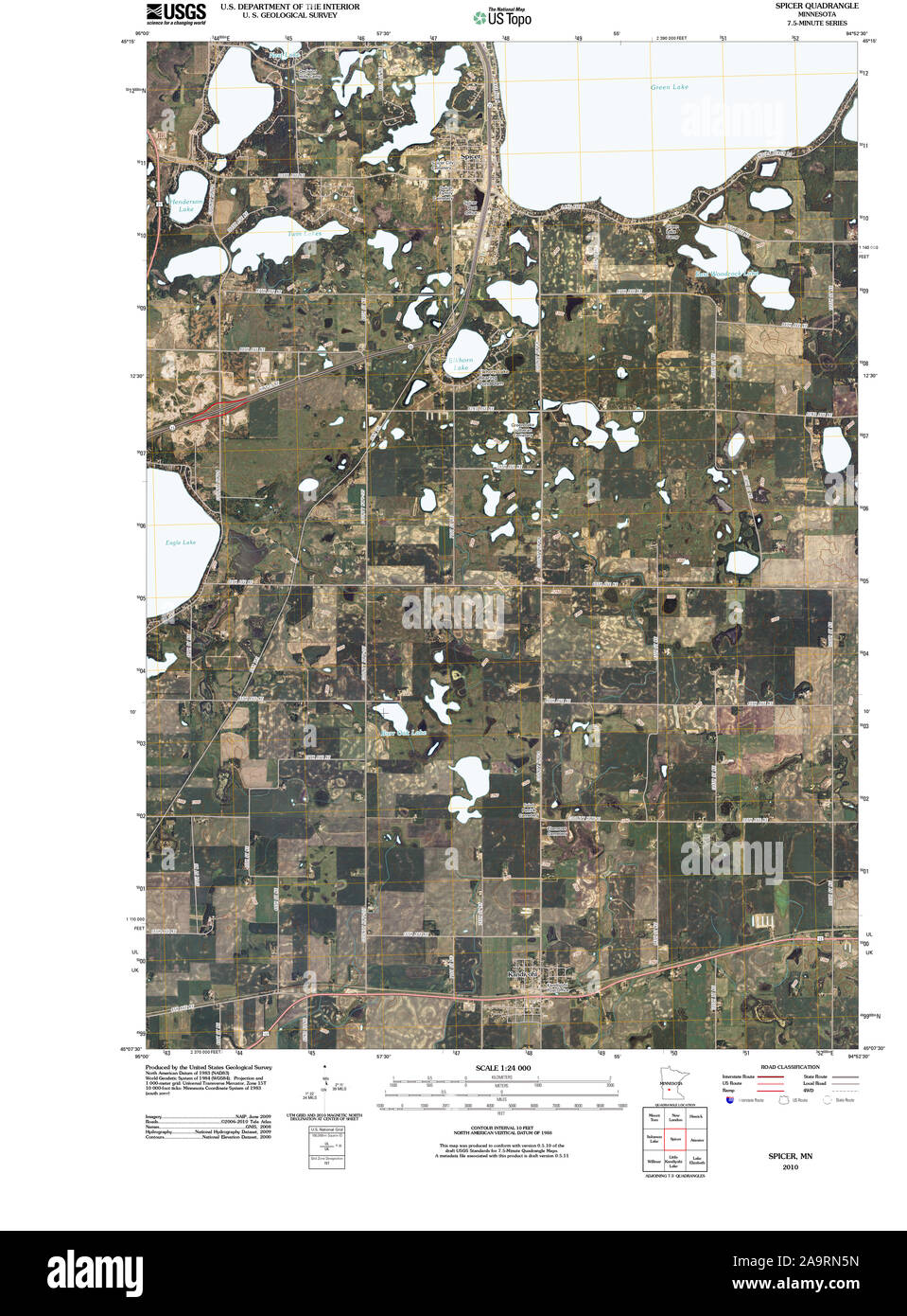 Map of spicer minnesota Cut Out Stock Images & Pictures Alamy