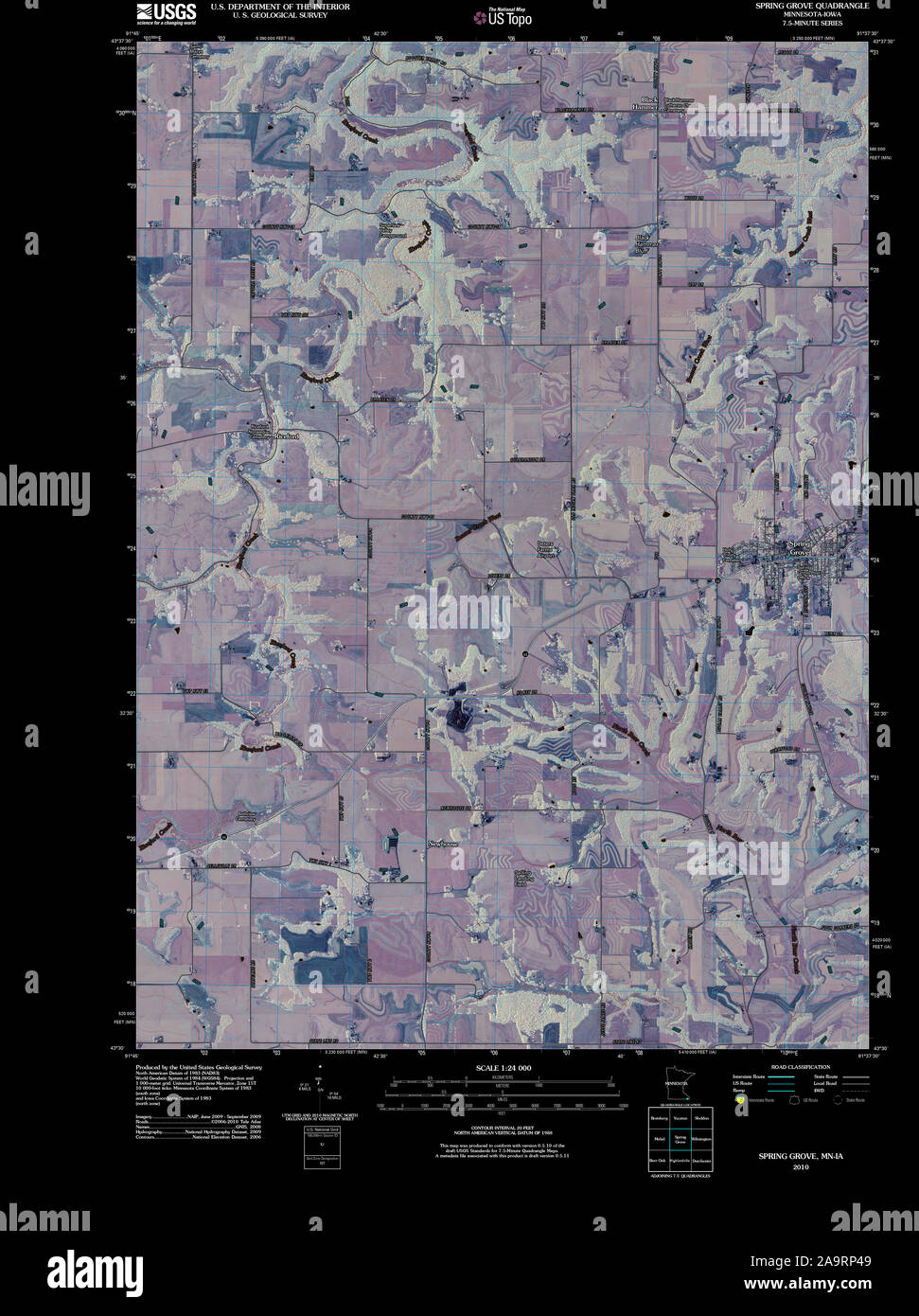 Map of spring grove hi-res stock photography and images - Alamy