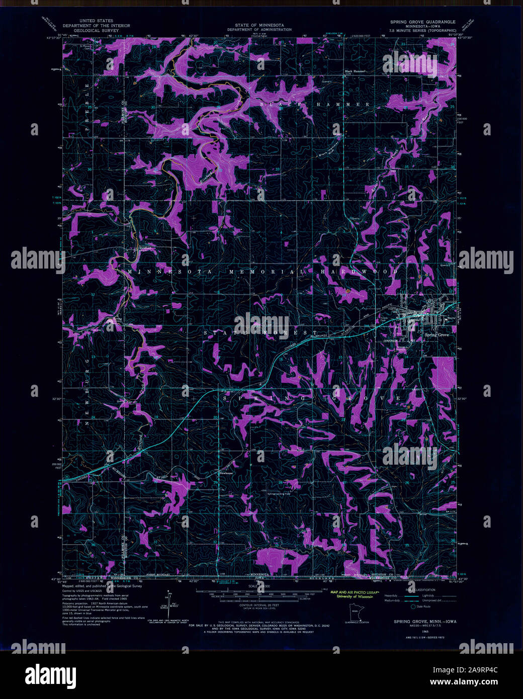 Map of spring grove hi-res stock photography and images - Alamy