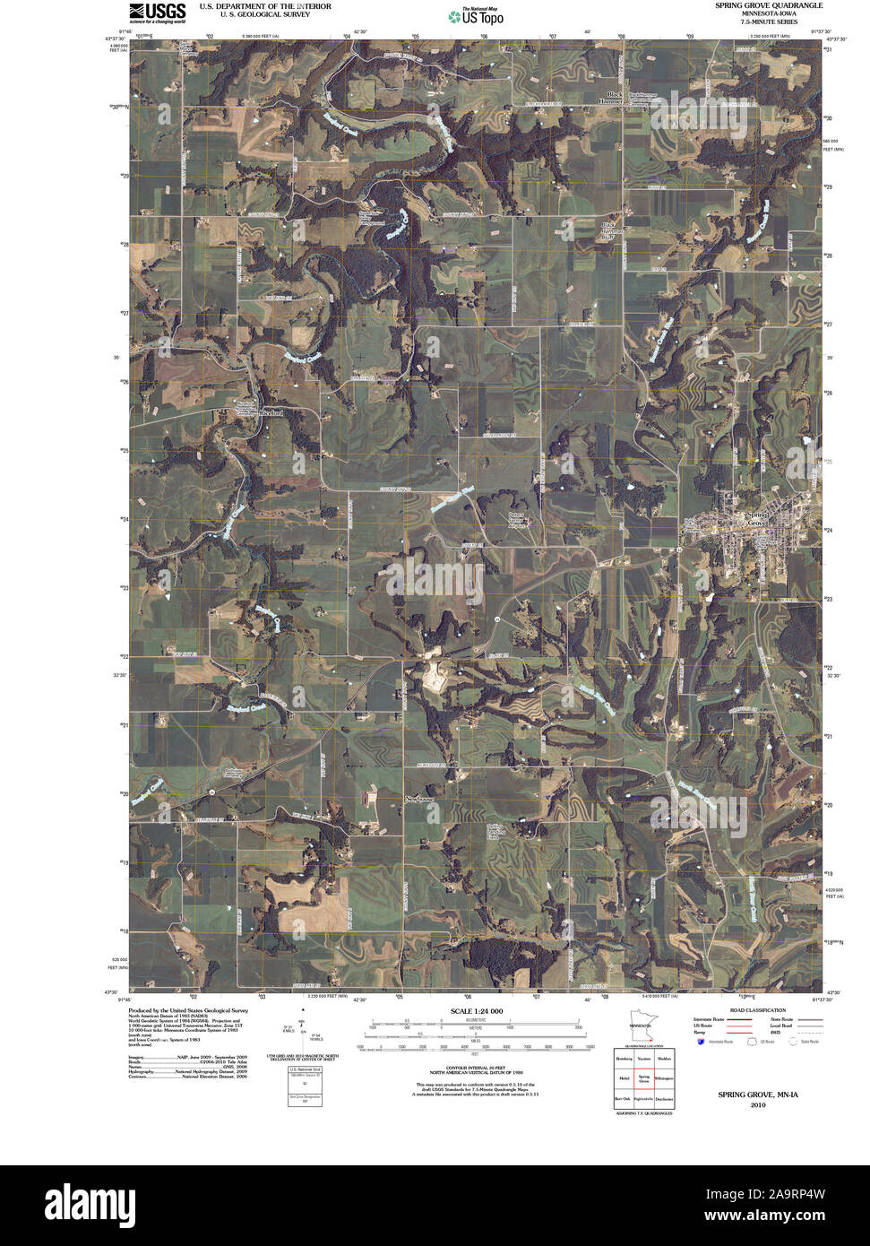 Map of spring grove Cut Out Stock Images & Pictures Alamy