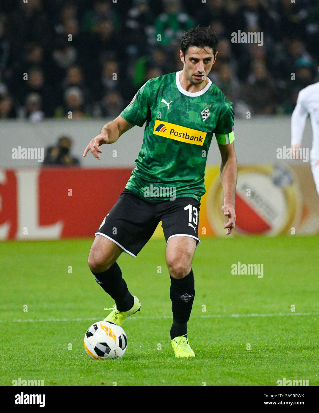 Borussia Park Monchengladbach, 7.11.2019,  Football: Europe League  Season 2019/20, matchday 4, Borussia Monchengladbach (MGL) vs. AS Rom (ROM):   Lars Stindl (MGL);   UEFA REGULATIONS PROHIBIT ANY USE OF PHOTOGRAPHS AS IMAGE SEQUENCES AND/OR QUASI-VIDEO Stock Photo