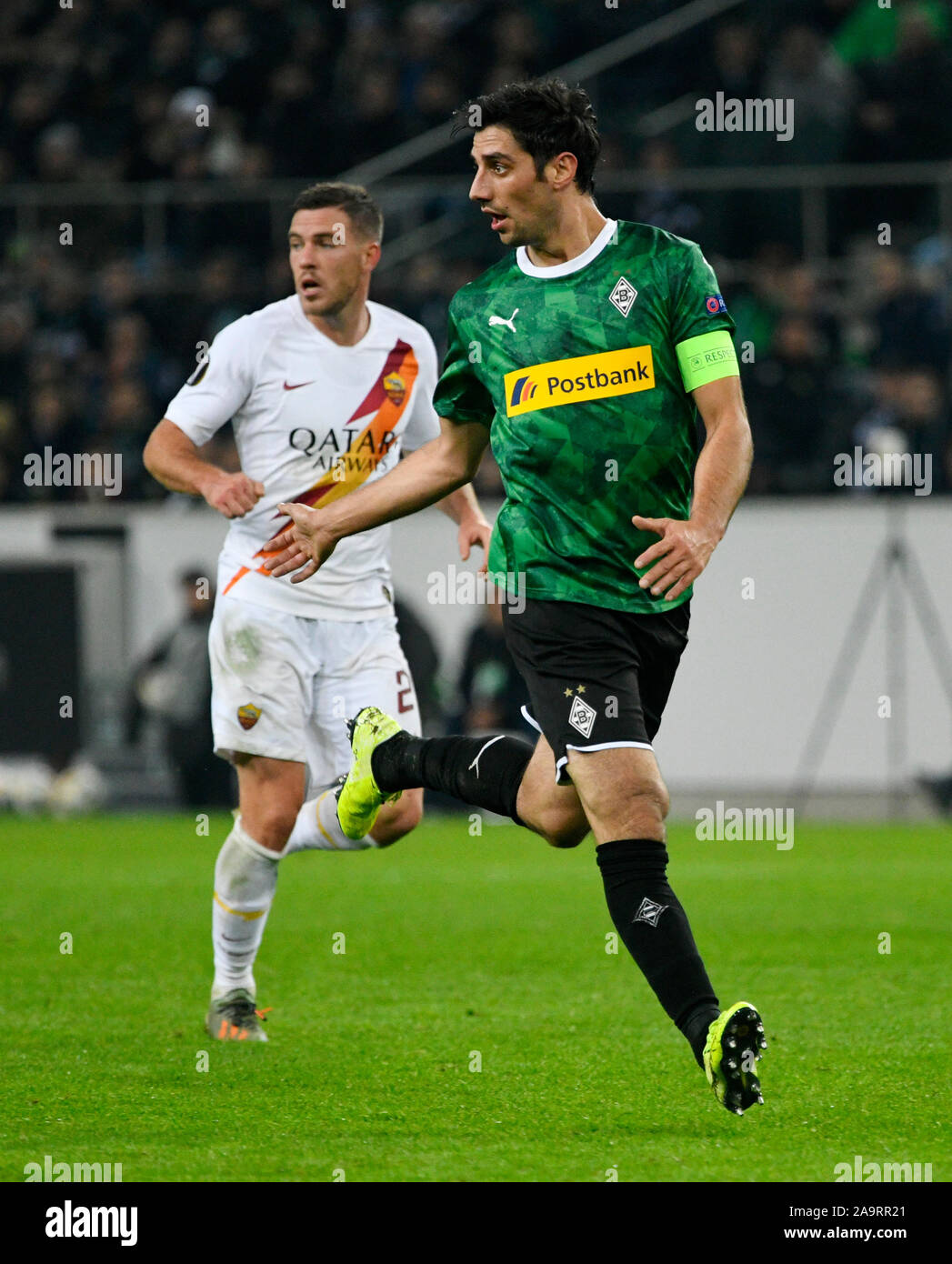 Borussia Park Monchengladbach, 7.11.2019,  Football: Europe League  Season 2019/20, matchday 4, Borussia Monchengladbach (MGL) vs. AS Rom (ROM):  Lars Stindl   UEFA REGULATIONS PROHIBIT ANY USE OF PHOTOGRAPHS AS IMAGE SEQUENCES AND/OR QUASI-VIDEO Stock Photo