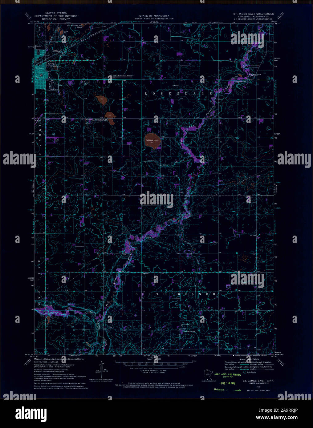 St james minnesota map hires stock photography and images Alamy