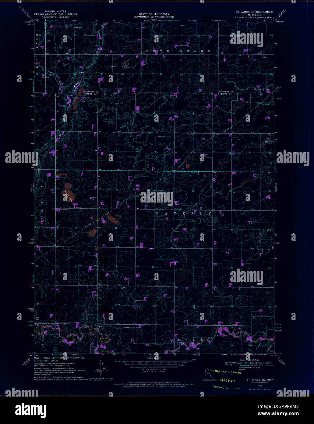 St james minnesota map hires stock photography and images Alamy