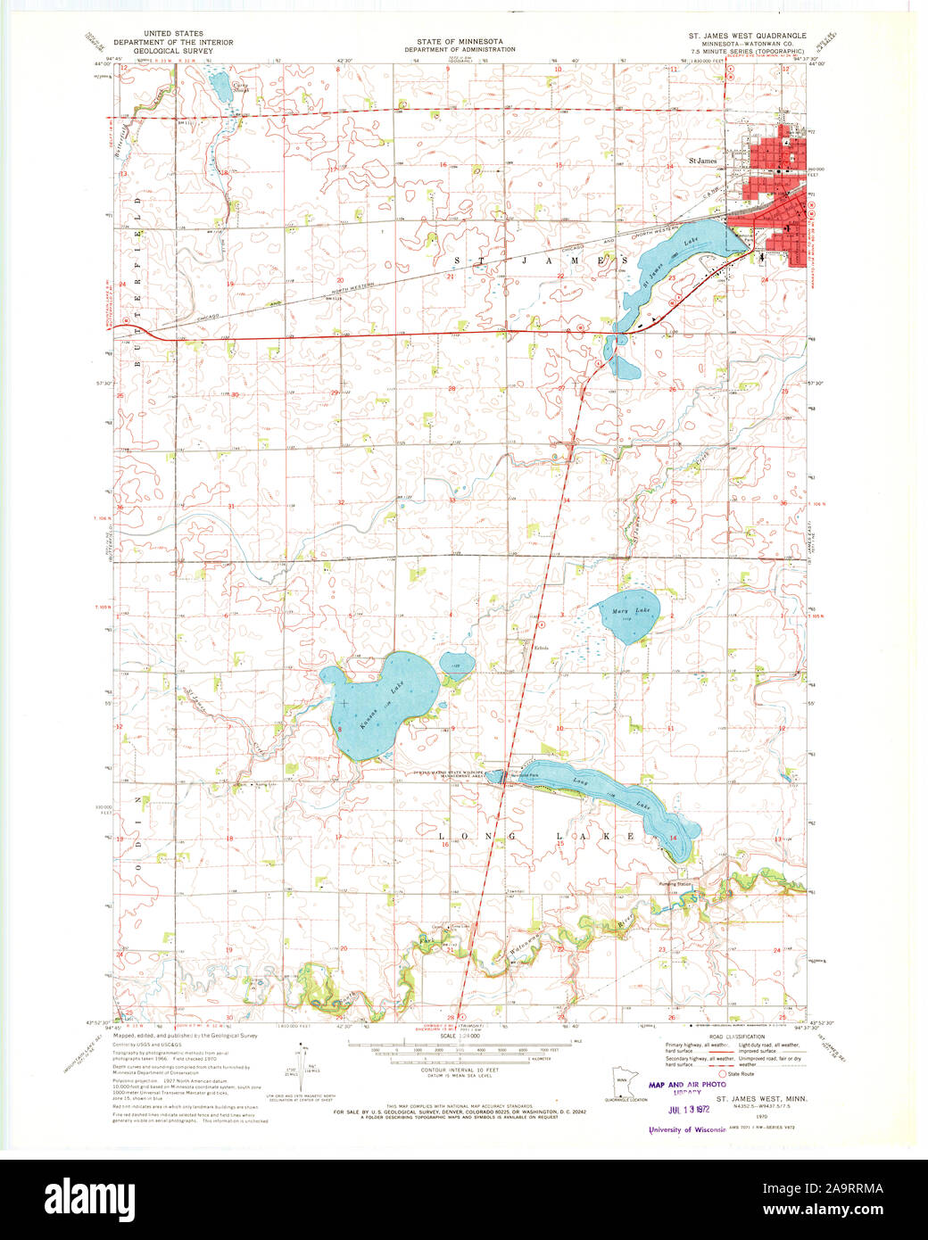 St james minnesota map hires stock photography and images Alamy