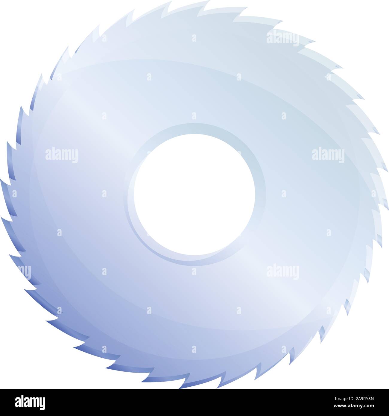 Circle saw icon. Cartoon of circle saw vector icon for web design isolated on white background Stock Vector