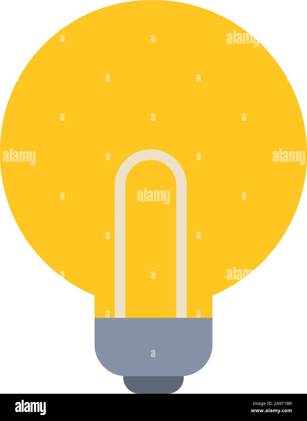 light bulb idea office flat icon design vector illustration Stock ...