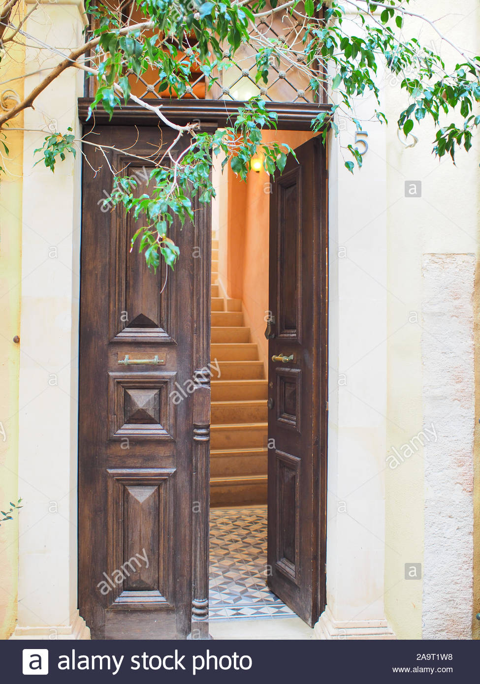 Old Vintage Open Wooden Front Door Stock Photo 333057236 Alamy