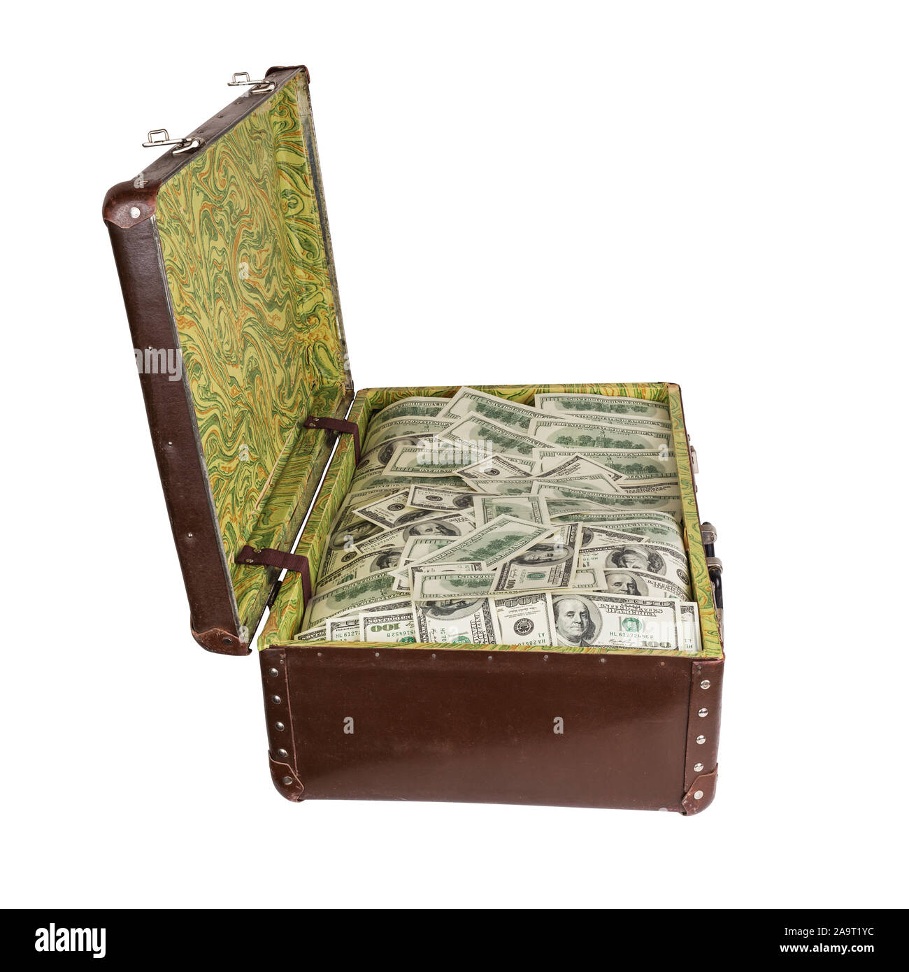 Briefcase Suitcase Full Money Dollar High Resolution Stock Photography