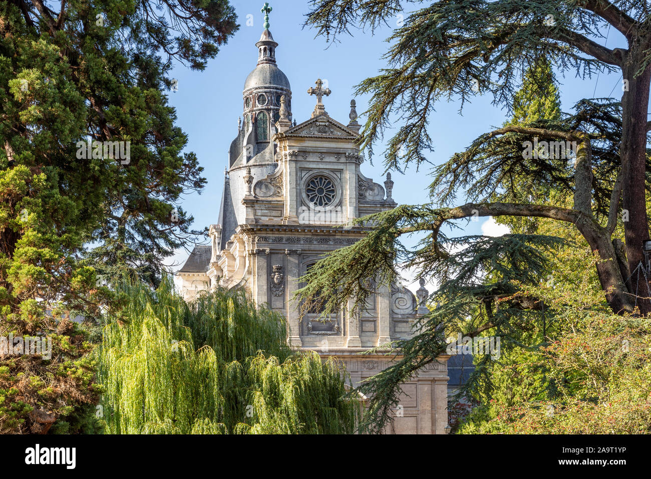 Eglise Saint Vincent de Paul in the ancient center of Blois in France Stock Photo