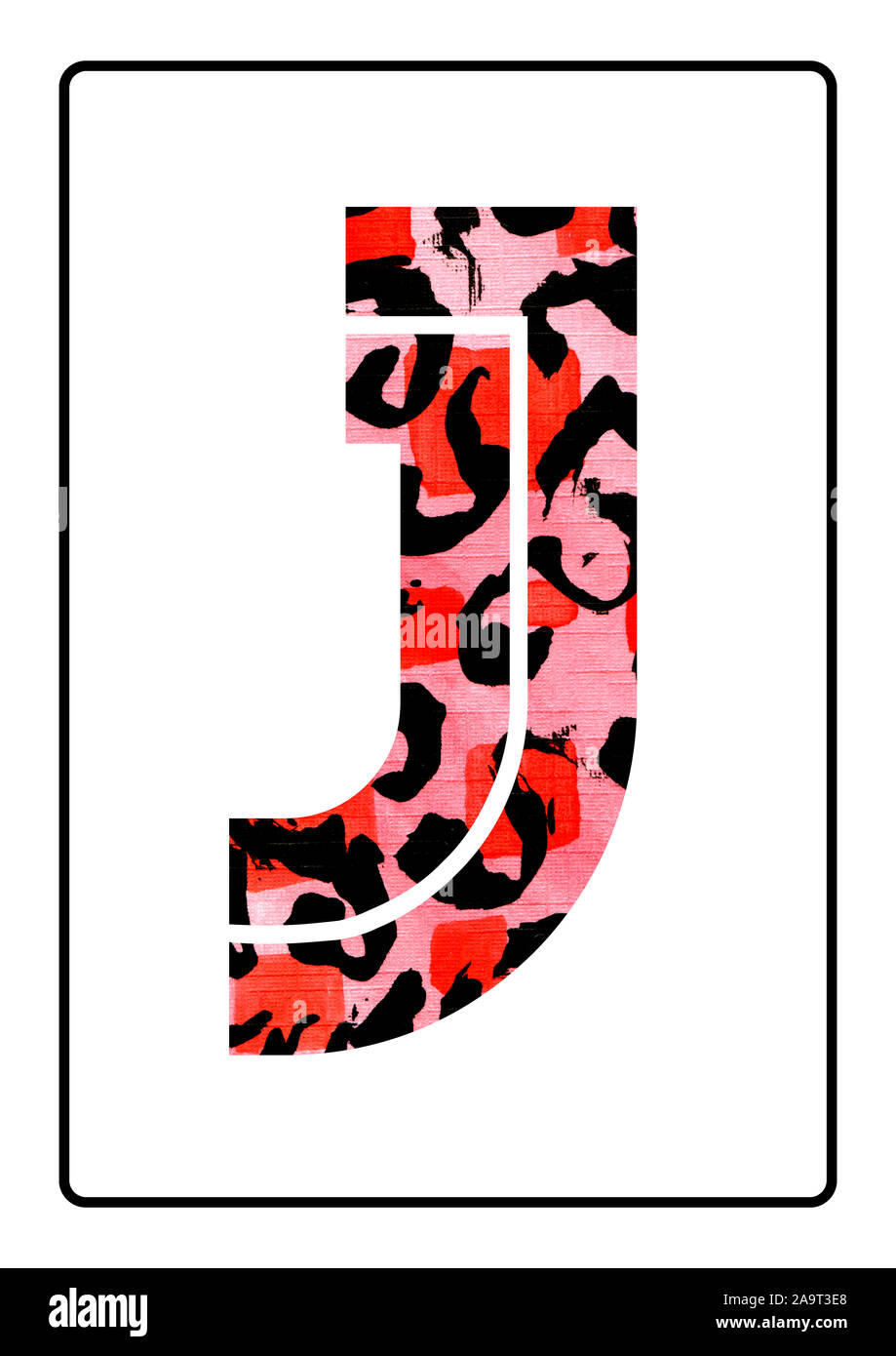 abstract painting watercolor typography letter j stock photo alamy