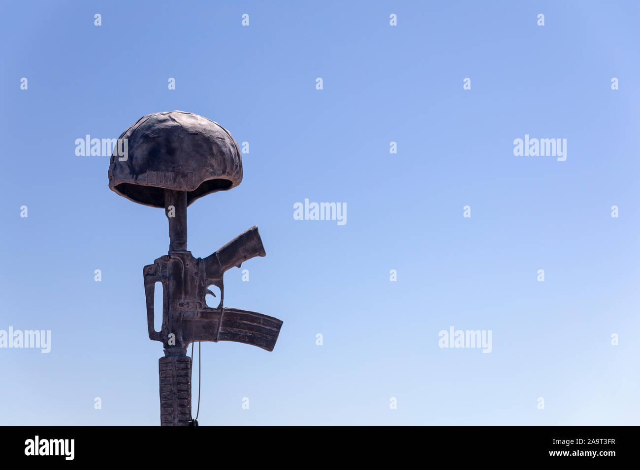 Fallen Military Memorial Stock Photo