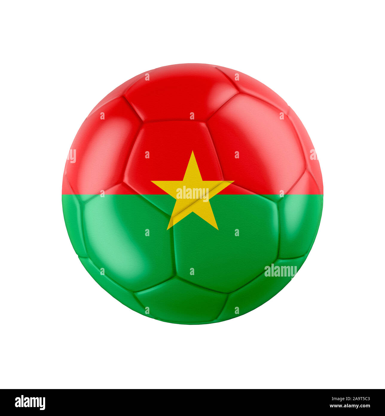 Soccer football ball with flag of Burkina Faso Stock Photo - Alamy